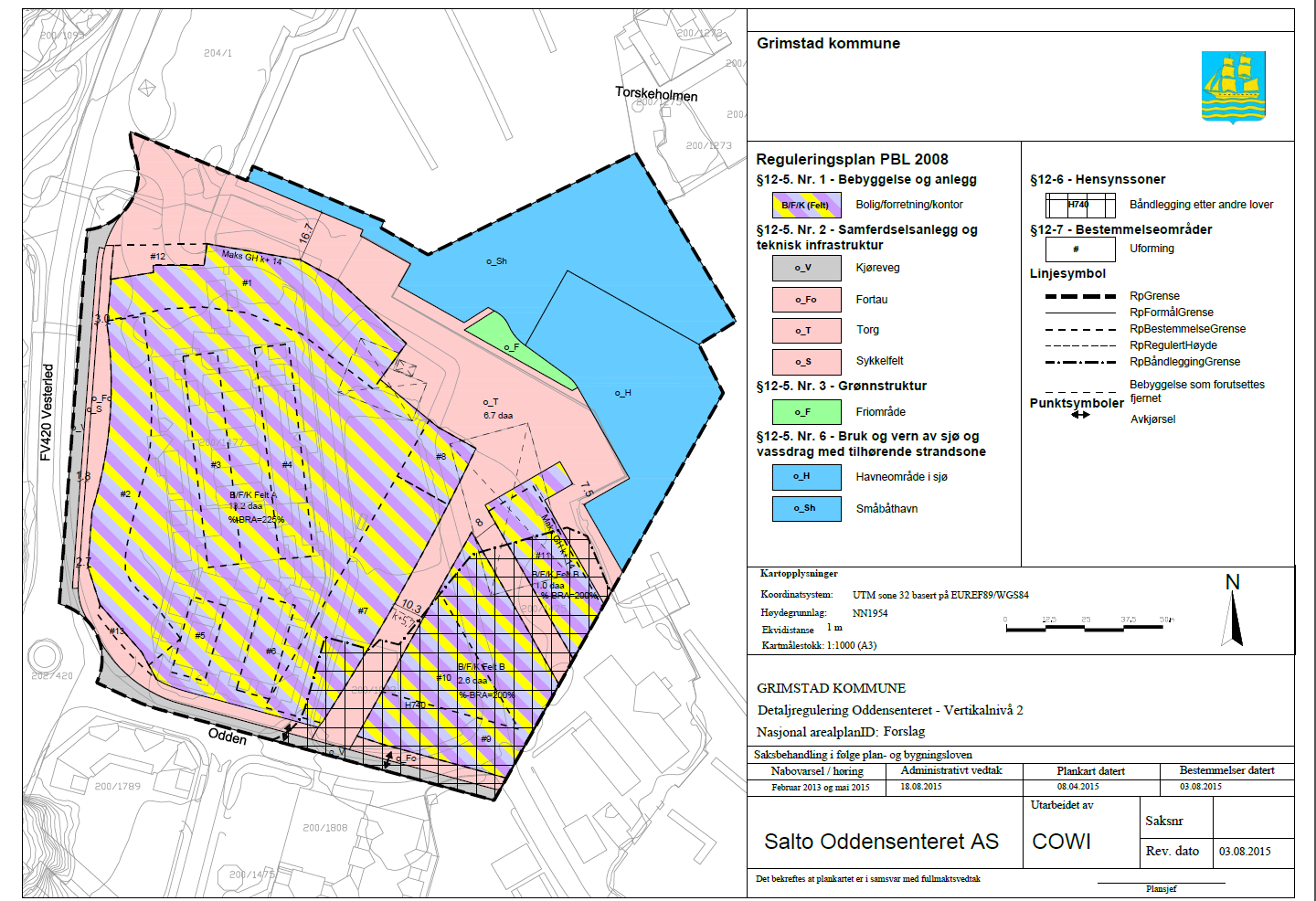 Reguleringsplan for Oddensenteret