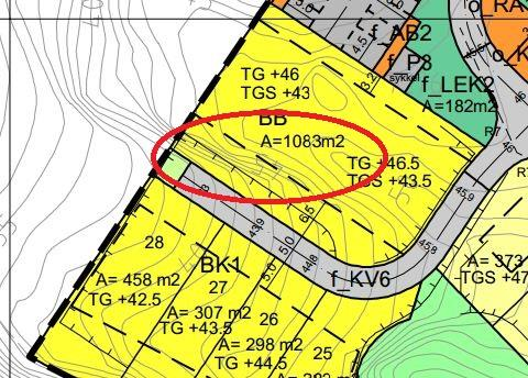 5.5 Fjellskrent mellom BK1 og BB Fjellskrenten er i dag overgrodd av vegetasjon.