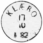 Stempel nr. HS5 Type: Blekkannullering Klebo Stempel nr. 6 Type: I22 Fra gravør 30.04.1964? Forminsket stempelavtrykk Registrert brukt på NK18 HS Stempel nr. 1 Type: III Utsendt 28.07.