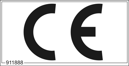 Produktbeskrivelse 4.6 Typeskilt og CE-merking Typeskiltet (Fig. 5) og CE-merkingen (Fig. 6) befinner seg på maskinens ramme. Følgende står oppført på typeskiltet: Maskinens ID-nr.