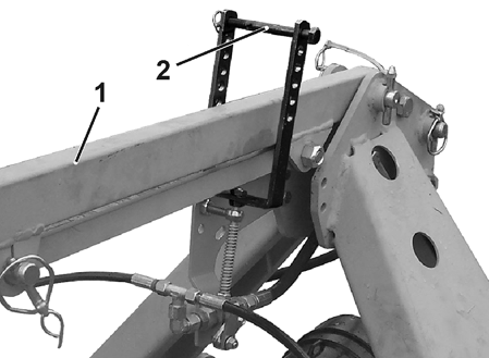 Sammenstilling av forskjellige maskinkombinasjoner 11.3.2 Veitransport med AMAZONE piggyback-system 2.1 Løfterammen skal sikres for veitransport / frigjøres for bruk. 1. Aktiver traktorens styreenhet.