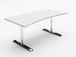 NYHET! Fra 5495,- Skrivebordsserie JAZZ- hev/senk bord Jazz-serien består av bordplater i fem forskjellige former i bøk, lønn, hvitt eller antrasitt med manuelt justerbart hev/senk understell.