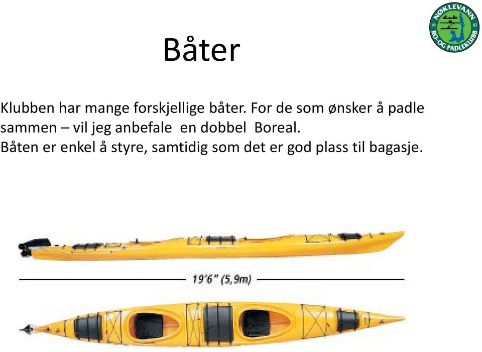 anbefale en dobbel Boreal.