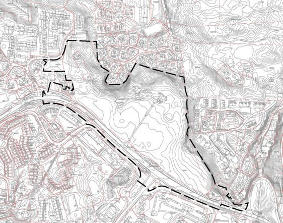 1.1.1 Planområdet Planområdet inkluderer Steinsvikvegen og tilgrensende boligområde i nord for vurdering av trafikale forhold og tilkomst. Planområdet utgjør ca.
