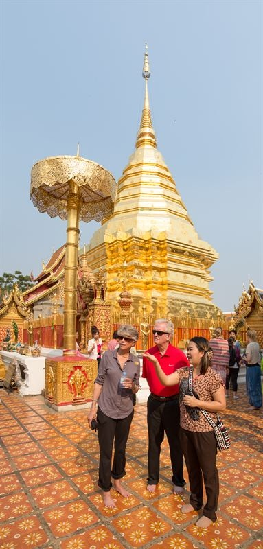 Doi Suthep Doi Suthep ligger 16 kilometer fra Chiang Mai sentrum og er et av byens største landemerker.