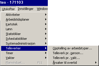 Versjon 6.2 Meny: Utskrifter/Sykestatistikker I Sykestatistikker er rapporter i forbindelse med sykdom samlet. Versjon 6.