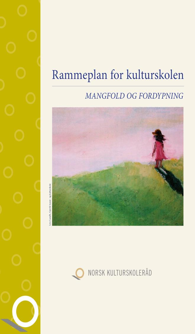 Kulturskolenes rammeplan Nå har kulturskolen fått sin nye rammeplan. Godkjent av Norsk kulturskoleråds sentralstyre. Nå les- og nedlastbar på kulturskoleradet.no. Planen er nå også trykket opp.