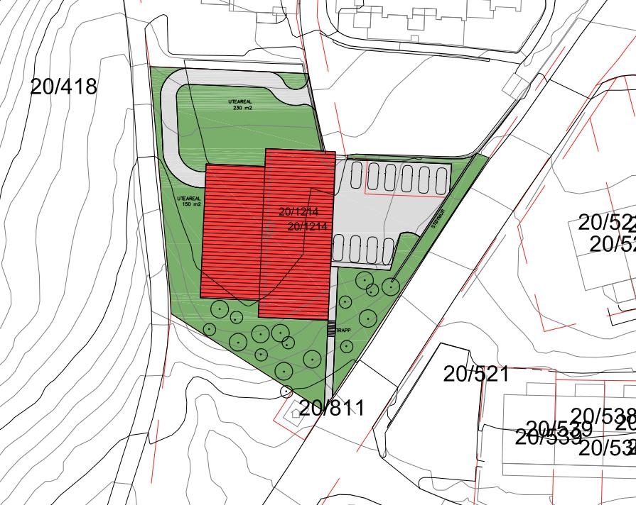 1 INNLEDNING Det er planlagt å ombygge Gnr. 20 Bnr 1214, Bønesskogen 124 i Bergen kommune til boligformål.