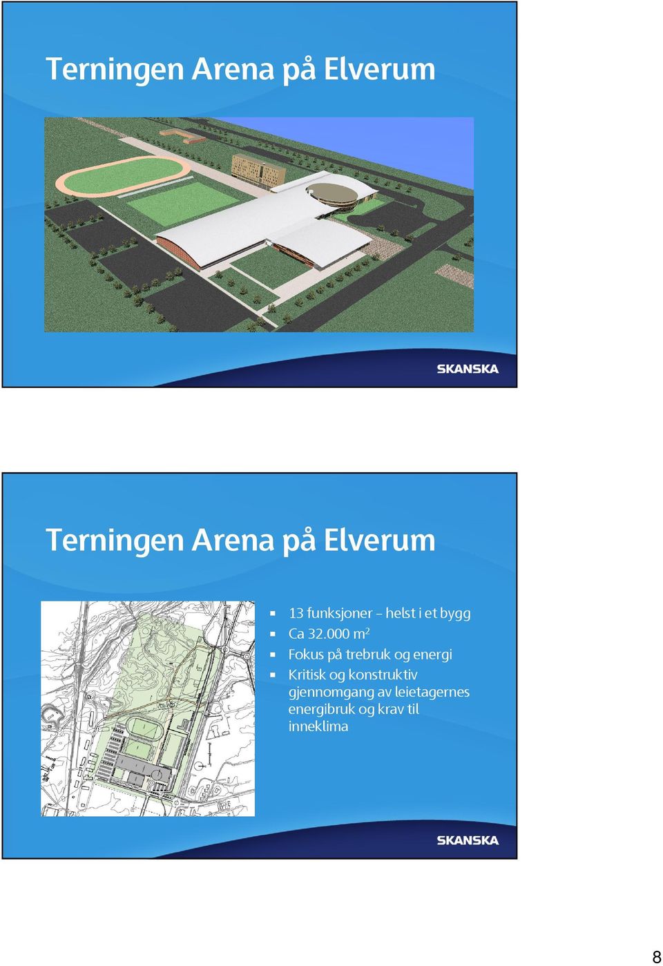 000 m2 Fokus på trebruk og energi Kritisk og