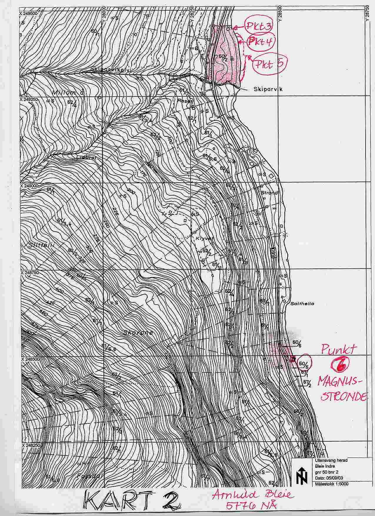 Merknad til Kystsoneplan i 2003 for Ullensvang Herad - gnr 50