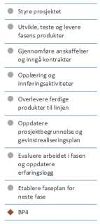 Tillegg og utvidelser - Gjennomføre Utvikle, teste og levere produkter Analyse av sikkerhetsarkitektur Analyse av angrepsflate (inkl fjerntilganger, utvikler-bakdører etc) Kodegjennomgang Etablere