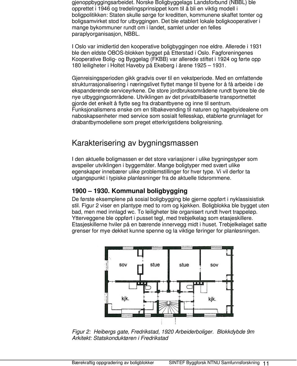 boligsamvirket stod for utbyggingen. Det ble etablert lokale boligkooperativer i mange bykommuner rundt om i landet, samlet under en felles paraplyorganisasjon, NBBL.