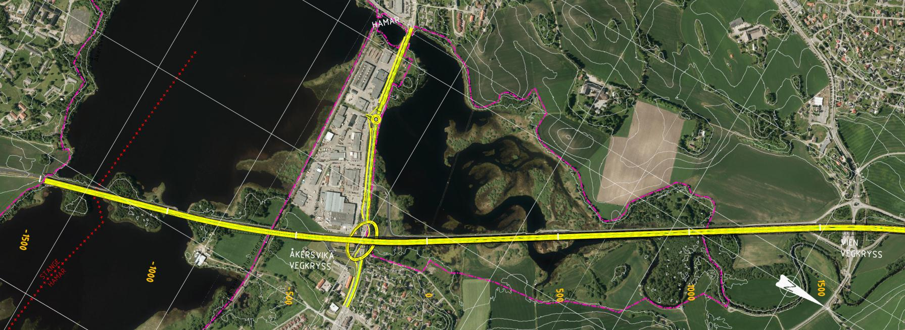 Tiltaket E6/rv 25, og forutsetninger for videre plan E6 skal utvides til 4 felt.