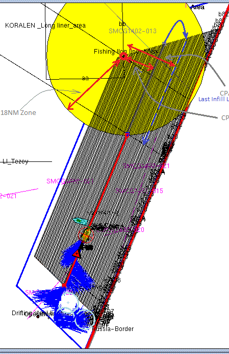 Barentshavet sørøst Area B Area B hendelser (innsamling 13.04 14.08) Fiskefartøy B 03.06.14: Kapteinen krevde minsteavstand på 20-25nm.