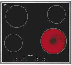 Platetopp SIEMENS KJØKKEN I en induksjonstopp oppstår varmen direkte der den behøves - i bunnen av stekepannen og kasserollen. En forutsetning er imidlertid at stekepannen og kasserollen er magnetisk.