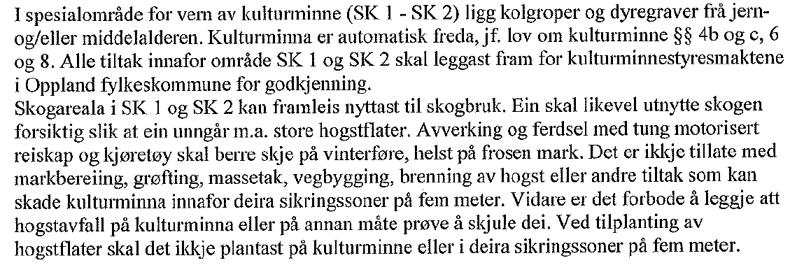 Reguleringsplan med avsatt spesialområde for vern