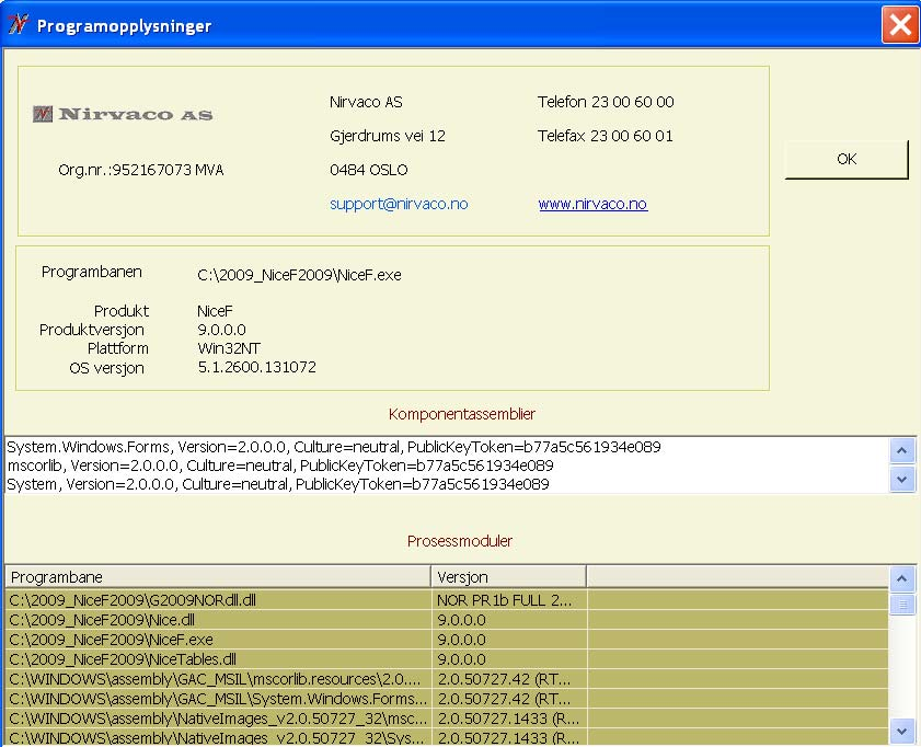 Brukerdokumentasjon NiceF v 9.0.0.0 side 13 13.