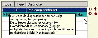 Brukerdokumentasjon NiceF v 9.0.0.0 side 7 8. Arbeid med valgte koder En kan velge/overføre mange koder fra de komplette CD10 og NCSP kodeverkene for å etablere det valgte kodesettet.