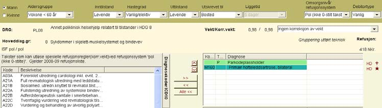 Brukerdokumentasjon NiceF v 9.0.0.0 side 9 Liggetid: For ISF systemets avkortningsregler er liggetid (korttidsliggere) avgjørende: NB!