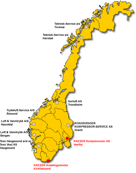 4. Kaeser Kompressorer AS 4.1 Konsernet 4.1.1 Historikk Innenfor trykkluft er Kaeser Kompressorer AS en av de største aktørene i Norge.