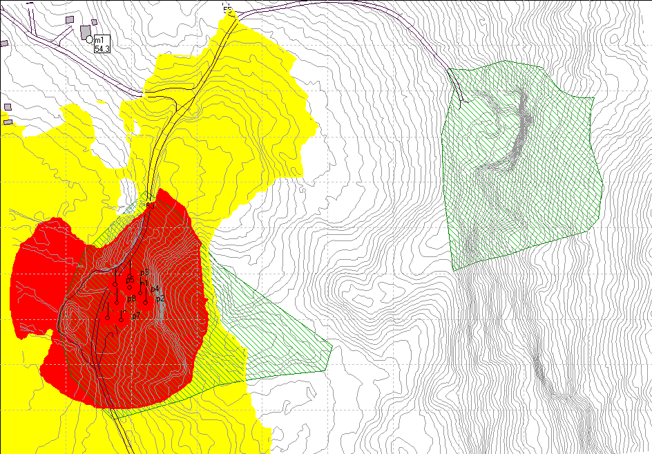 Ekvivalent lydnivå L den (dba) 4 m over terreng Dagdrift Kart 5 4.