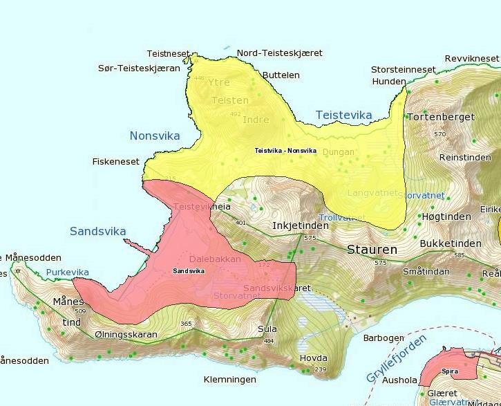 Rapport 25/01/2017 33 Figur 25: Friluftsområde 1928-02 Teistevika-Nonsvika. Kilde: Troms Atlas. 3.3.7 Forurensning Forurensning er ikke noe stort problem i TLVO.
