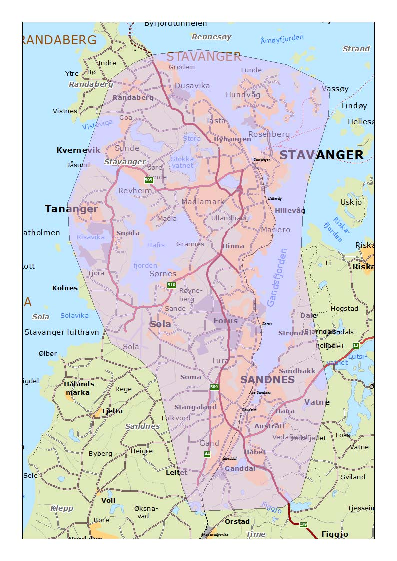 c) Byområde: Sammenhengende tettstedsbebyggelse i en eller flere kommuner. I dette kapitlet er større byområder: - Kommuner med mer en 100.