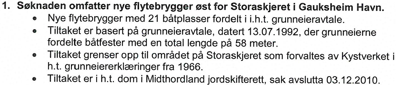 I søknadsskjemaet har søkeren krysset av for at det planlagte anlegget ikke er i samsvar med gjeldende arealplan, men uten at dette er ytterligere kommentert i søknaden.