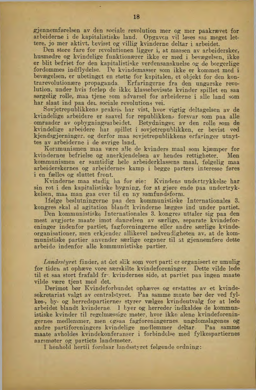 18 gjennemførelsen av den sociale revolution mer ofc mer paakrævet for arbeiderne i de kapitalistiske land. Opsavcu vil løses sas meget lettere, jo mer aktivt, bevis?