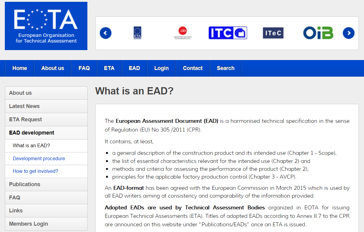 Hva inneholder en EAD?