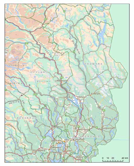 70.0 60.0 Hanestad Distanse (km) 50.0 40.0 30.0 20.0 Evenstad 10.0 0.0 Hanestad Evenstad Rustad Mjøslia Rustad Figur 4.