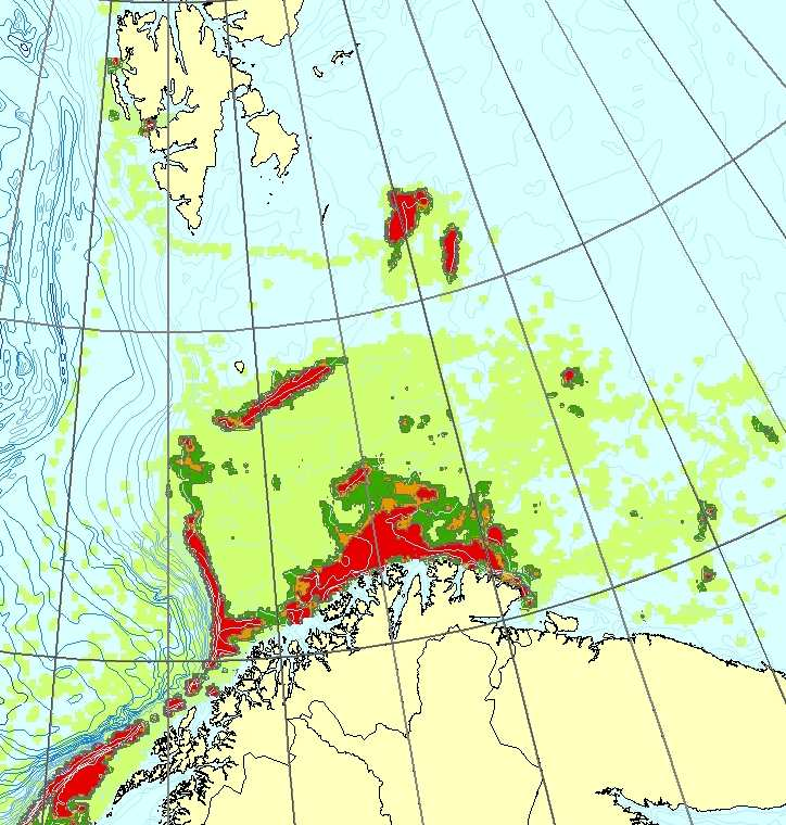 3 Effekter av fiskeri De store fiskeriene i utredningsområdet foregår i all hovedsak på bestander som Norge deler med andre nasjoner, i det vesentligste Russland.