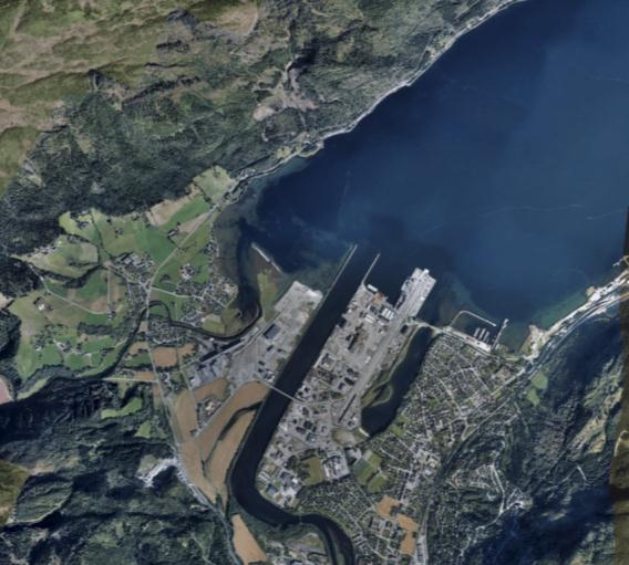 Trondheim havn Grønøra Vest Orkanger - Utvikling av