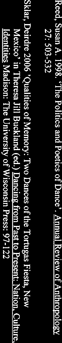 Dato Norwegian University of Science and Technology 25.03.2011 Our roforonce Reed, Susan A. 1998. The Politics and Poeties ofdance.