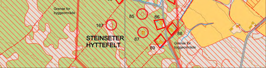 2 2.9 Område: Skåden og Steinsætra hytteområde (øvre del) Kartblad nr. 9A Konsekvensutredning: Konsekvensutredningene omfatter evt.