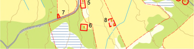 4 2 KU av de enkelte delområder 2. Område: Nordre Veslesæter Kartblad nr. Konsekvensutredningene omfatter evt.