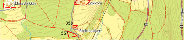 86 2.42 Område: Nord for Polavegen Kartblad nr. 4 Konsekvensutredning: Konsekvensutredningene omfatter evt.