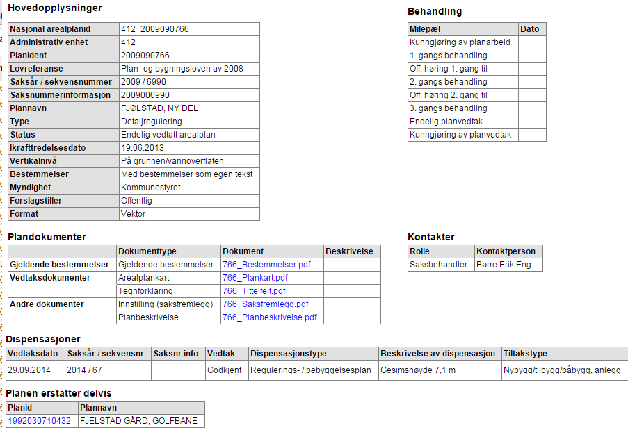 6.1. Digitalt planregister Innholdet i det digitale planregisteret er gitt i 12. Digitalt planregister inngår ofte som del av kommunens kart- og planportal og er integrert mot plankartet.