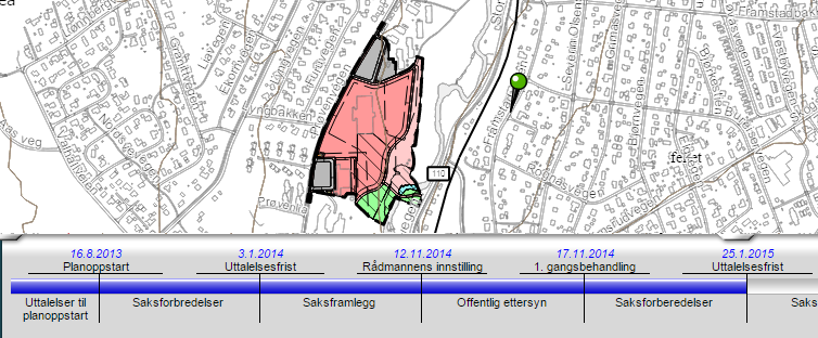 I mange kommuner kan en velge å få oversikt over planer i arbeid både fra lister og fra kartet. Oversiktene på kartet er ikke alltid like oversiktlige.