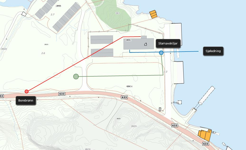 Reguleringskart over industriområdet. Selje kommune har tidlegare solgt tomter på industriområdet. Prisen på tomtene har vore 2- delte.