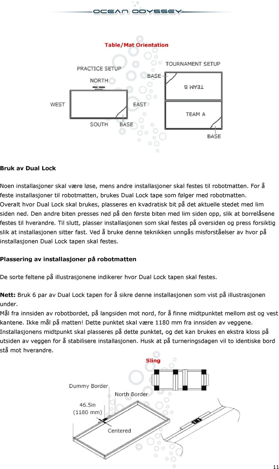 Den andre biten presses ned på den første biten med lim siden opp, slik at borrelåsene festes til hverandre.