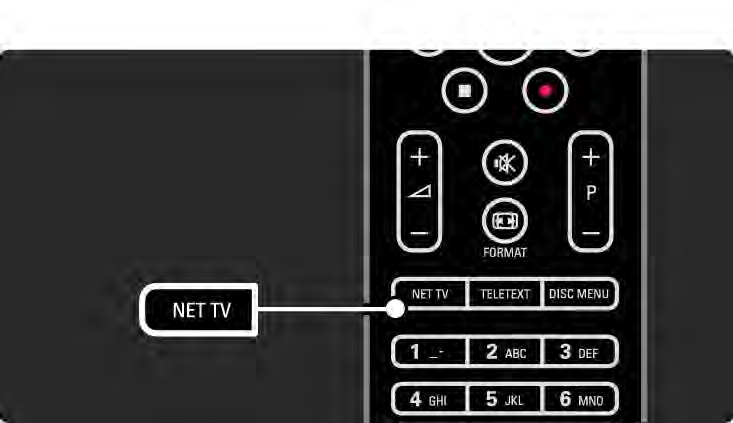 2.8.4 Bla gjennom Net TV 1/6 Når du vil bla gjennom Net TV, må du lukke denne brukerhåndboken og trykke på Net TV på fjernkontrollen eller velge Bla gjennom Net TV i menyen