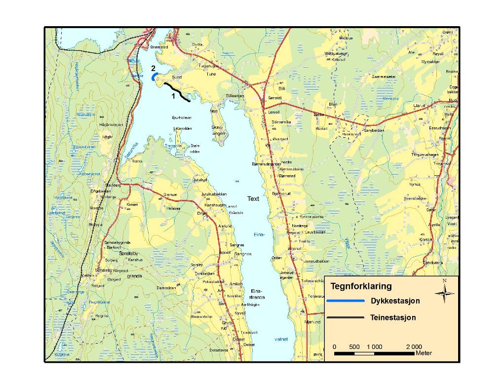 5.22 Einavatnet Fysiske, biologiske og kjemiske forhold Av fiskearter finnes ørret, røye, sik, abbor, gjedde og ørekyt (VannInfo 5.0).