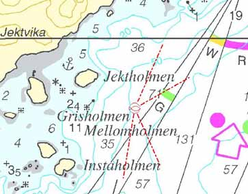 09/09 415 Kart (Chart): 44 429. * Sør-Trøndelag. Linesfjorden. Jektholmen. Havbruk. Forankringer. a) Påfør havbruk i posisjon: 63 59.68' N, 09 55.