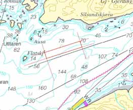 09/09 416 Kart (Chart): 48 430. * Nord-Trøndelag. Hummulråsa. Gjerdinga S. Havbruk. Forankring. a) Påfør havbruk i posisjon: 64 56.03' N, 11 24.