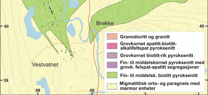 fosfatgjødsel. Dette er det største problemet for videre satsing på potensielle apatittforkomster i Misværdalen-massivet. Skaråsli-sonen omfatter en ressurs på 30-50 mill.