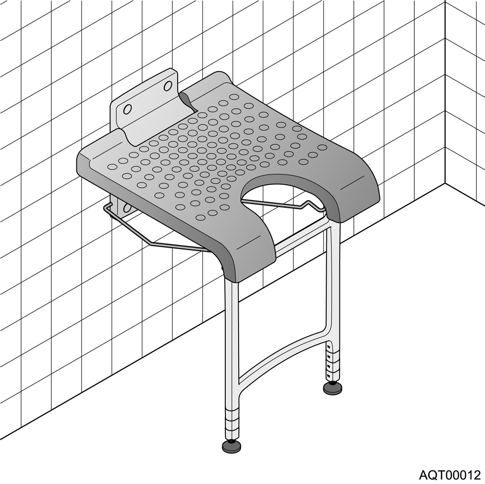 SANSIBAR DE Duschklappsitz Gebrauchsanweisung ES Asiento plegable de ducha Manual de instrucciones EN Folding shower seat Operating instructions SV Fällbar duschsits Bruksanvisning FR Strapontin de