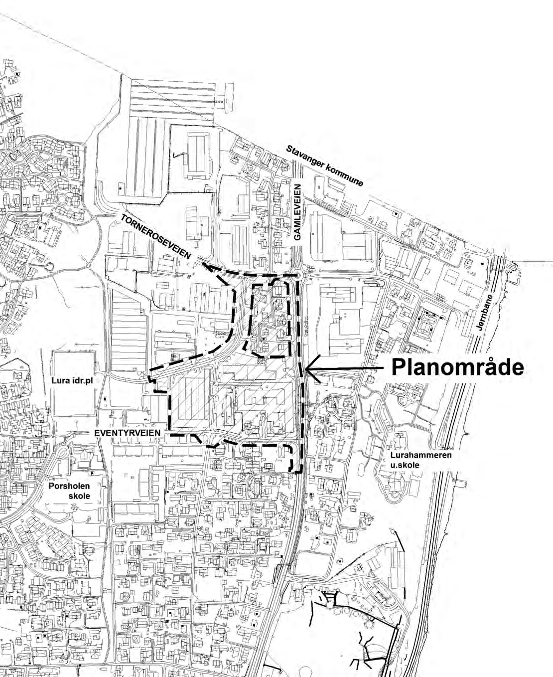 OVERSIKTSKART Detaljregulering for boligområde, Prinsens vei - Eventyrveien - Gamleveien Fv