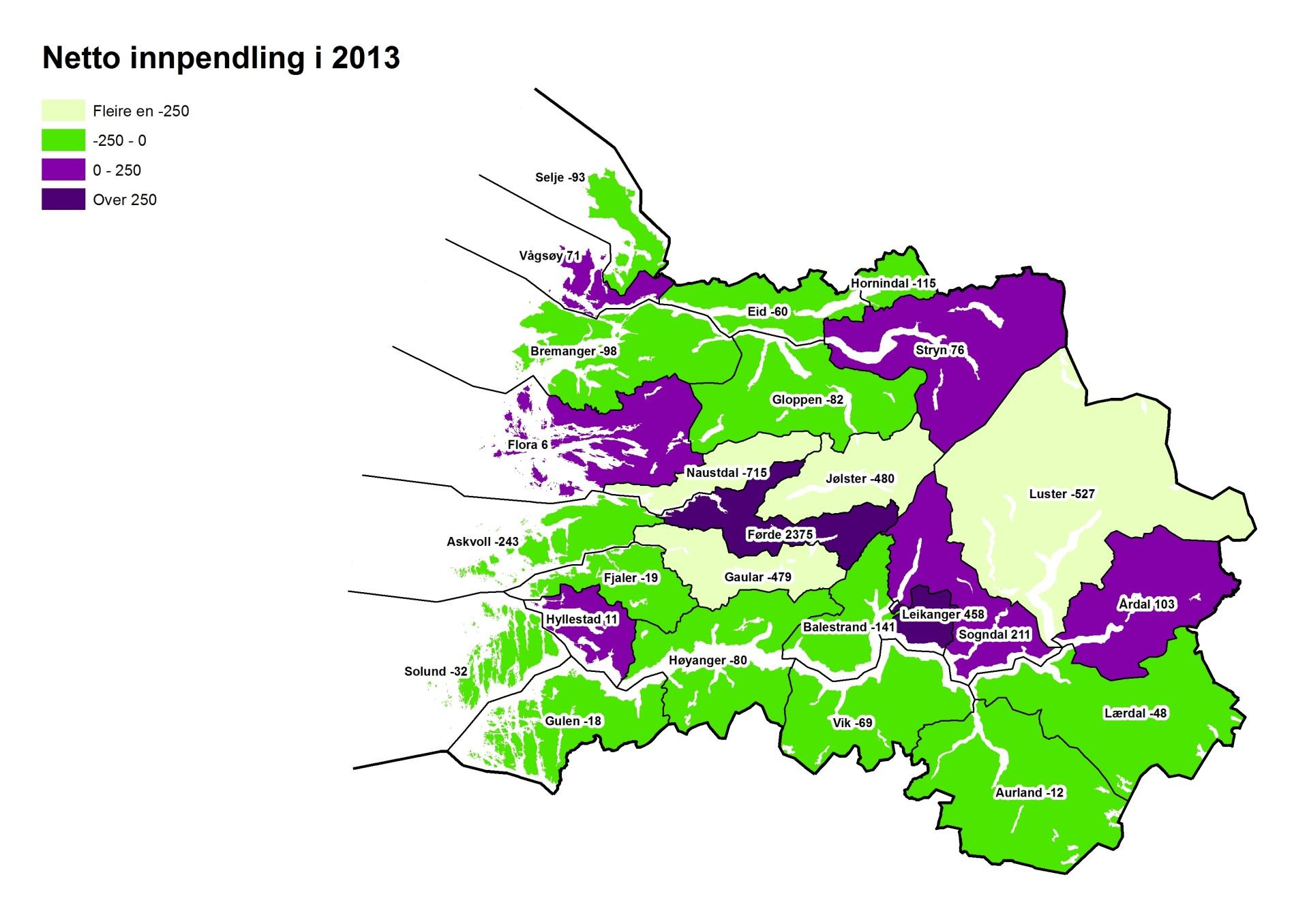 Stryn Bur og arbeider i kommunen 3243 Innpendling (fylke) 347 Utpendling