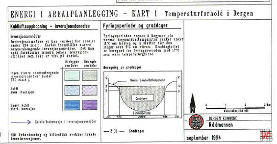 Side: 8 av 19 Figur 2-3 Vindforhold i Bergen (fra Energibruk og luftforurensning, 1994).